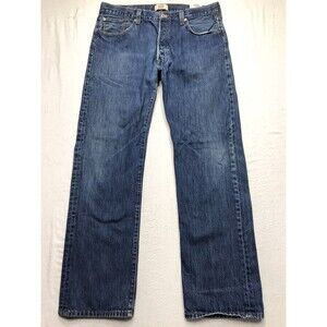 Y2K LEVIS 501 Jean Men 36X32 (38/34 tag)  Button Fly Medium Wash Straight Leg
